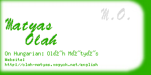 matyas olah business card